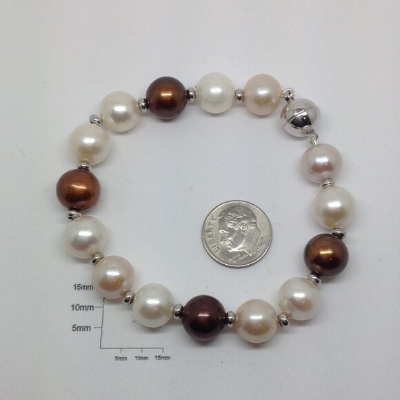 Multi Color Freshwater Pearl Bracelet - Picture 3 of 4